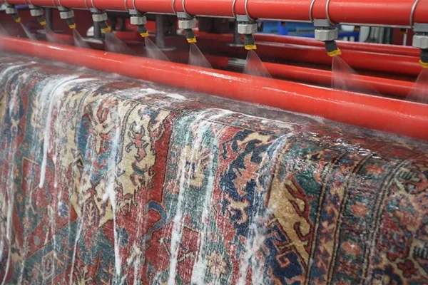 Rug auto-rinse spray system close-up
